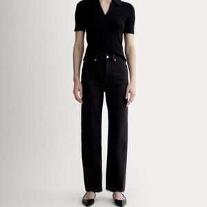 Everlane The Way-High Jean, Coal (Black), Size 26
